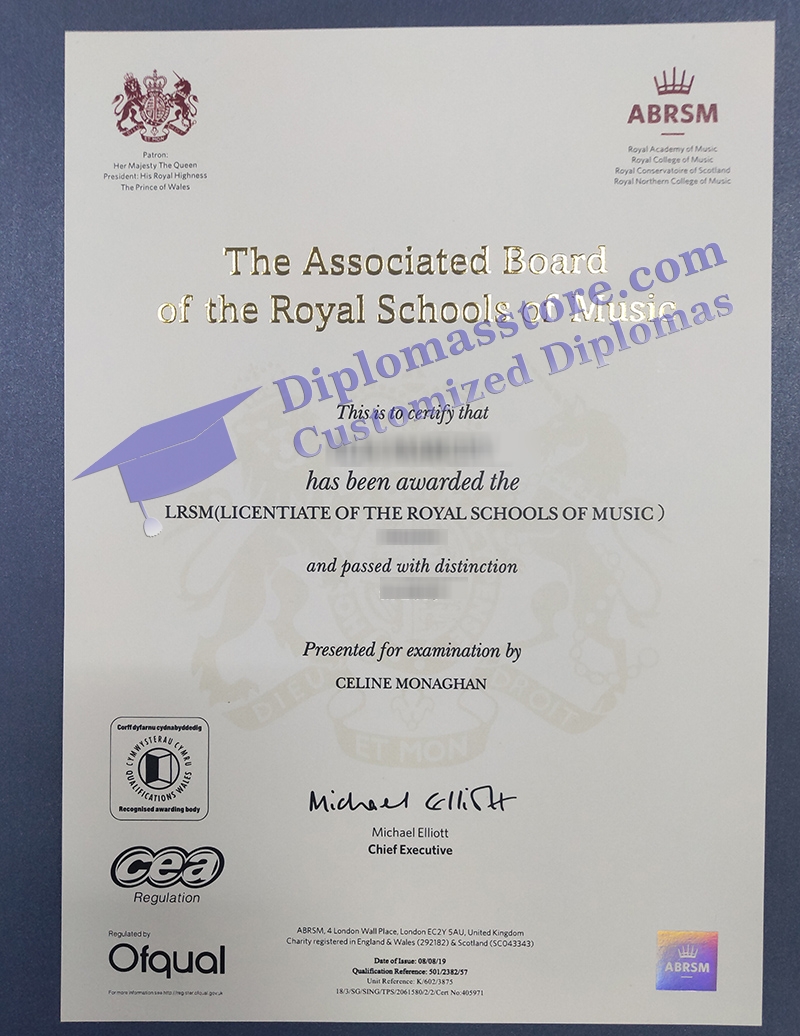 ABRSM certificate