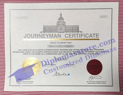 Journeyman certificate, fake Canada certificate,