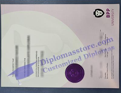 BPP University diploma certificate