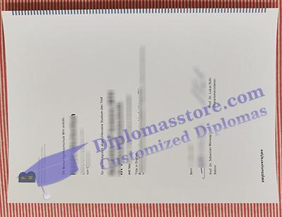 Berner Fachhochschule diploma certificate