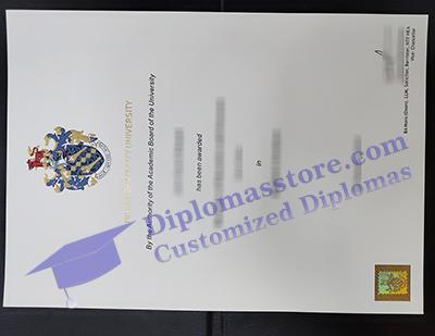 Birmingham City University degree, BCU certificate,