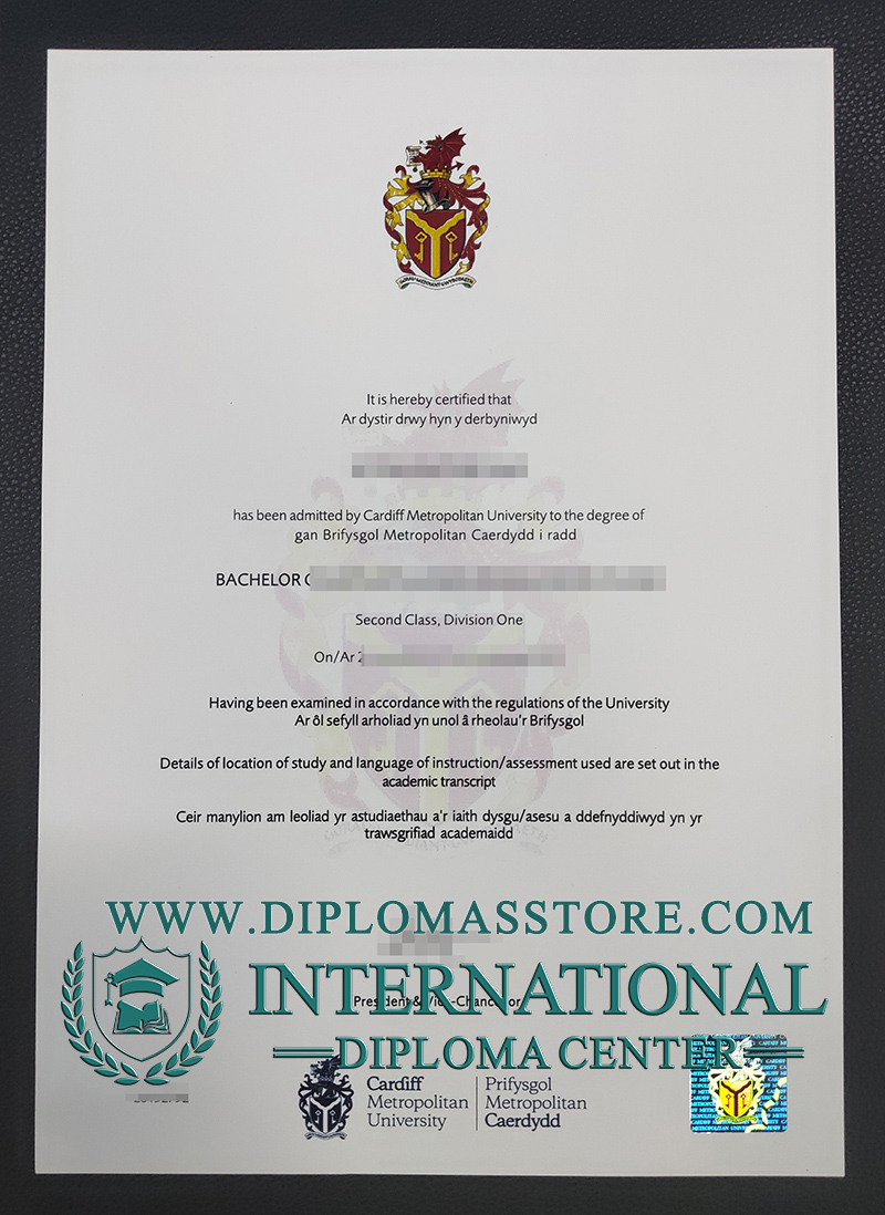 Cardiff Metropolitan University degree, Cardiff Metropolitan University diploma,