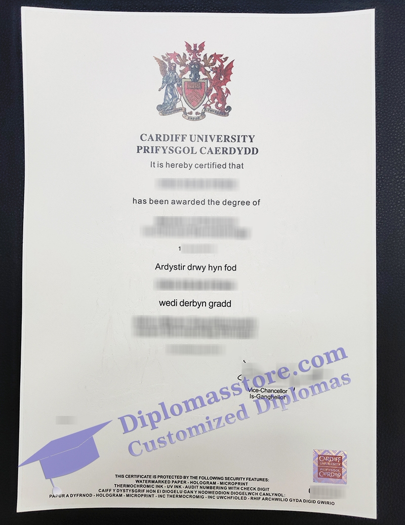 Cardiff University degree, Cardiff University diploma,