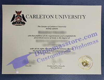Carleton University diploma certificate
