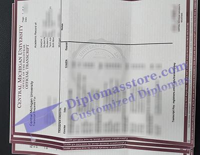 Central Michigan University transcript