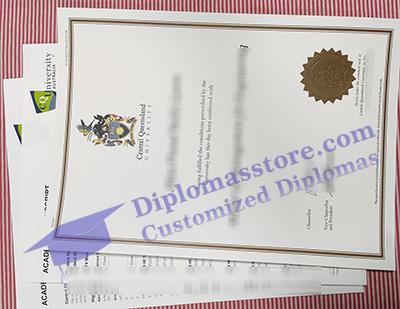 Central Queensland University degree, CQU transcript,