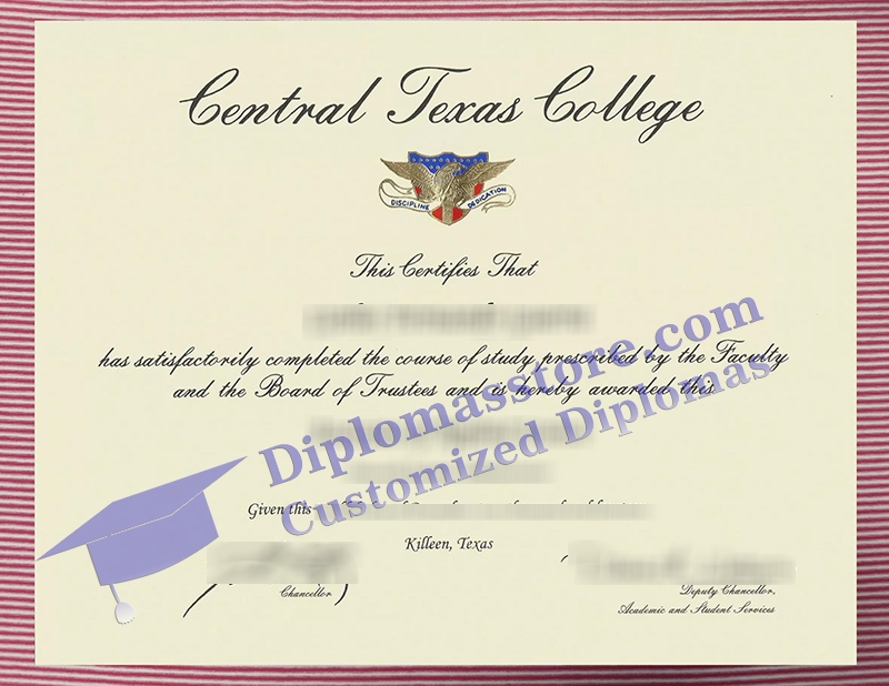 Central Texas College diploma, Central Texas College certificate,