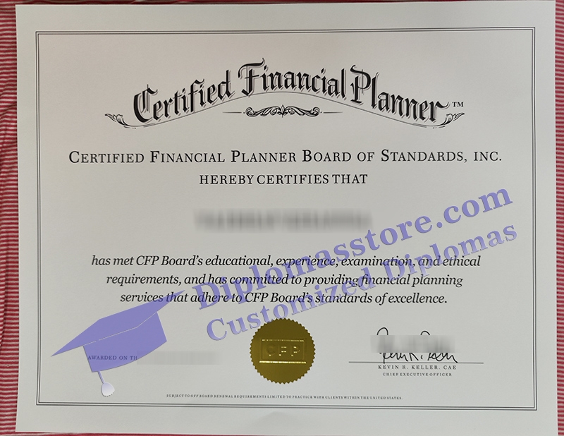 Certified Financial Planner certificate