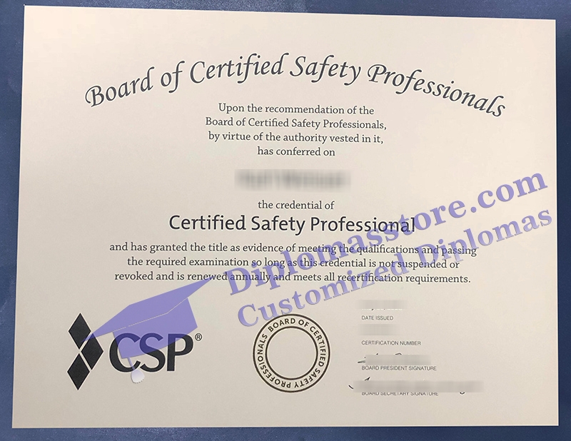 CSP certificate