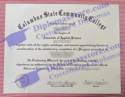 Columbus State Community College certificate