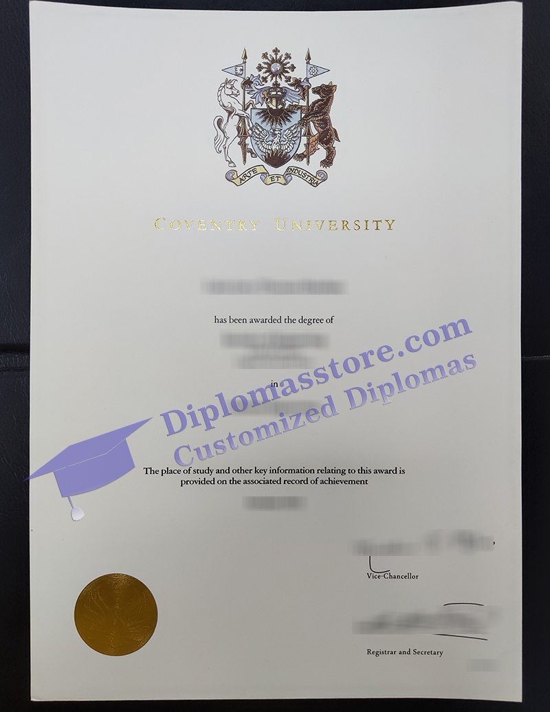 Coventry University degree, Coventry University certificate,