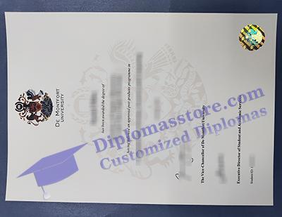 De Montfort University degree certificate