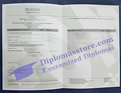 FOM Hochschule zeugnis certificate