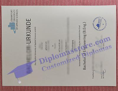 Frankfurt UAS urkunde certificate