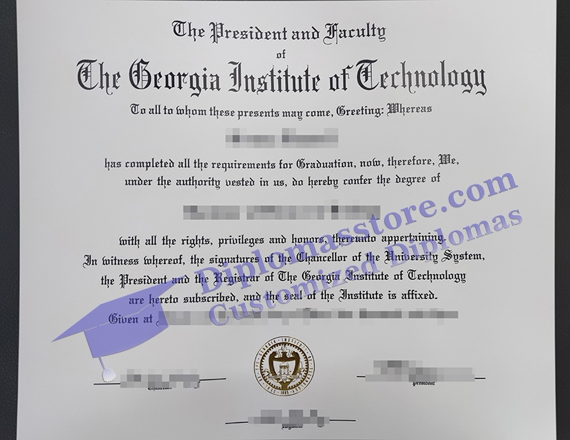 Georgia Institute of Technology diploma