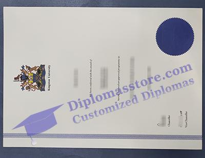 Kingston University degree certificate