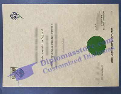 Leeds Metropolitan University degree certificate