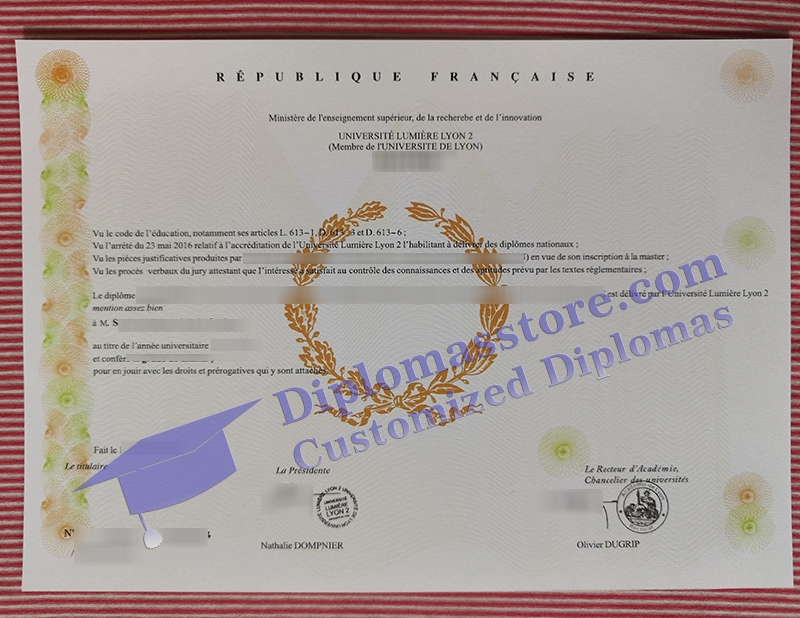 Lyon 2 diplôme