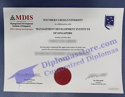 MDIS degree certificate