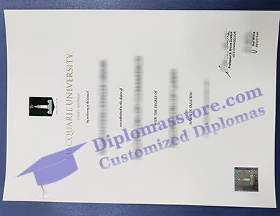 Macquarie University degree certificate