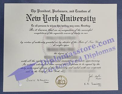 New York University diploma, NYU diploma,