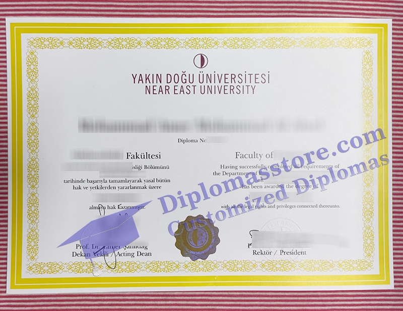 Near East University degree, Near East University diploma,