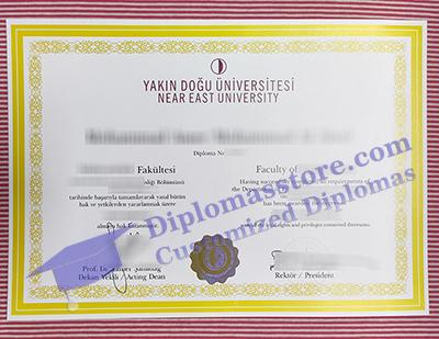 Near East University degree, Near East University diploma,