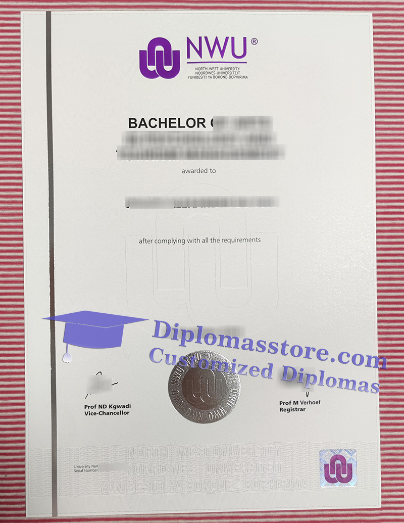 North-West University degree, NWU diploma,