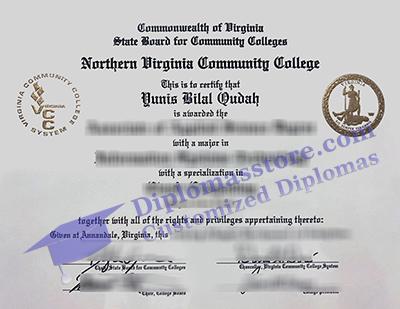 Northern Virginia Community College diploma certificate