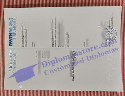 RWTH Aachen University urkunde certificate