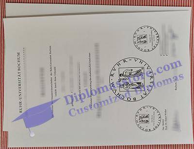 Ruhr-Universität Bochum urkunde certificate