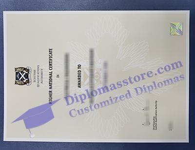 HNC certificate