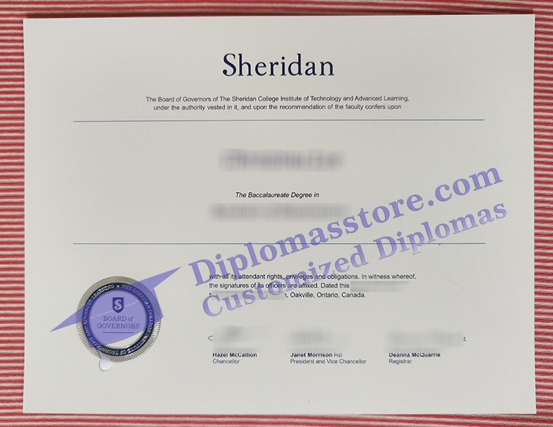 Sheridan College diploma