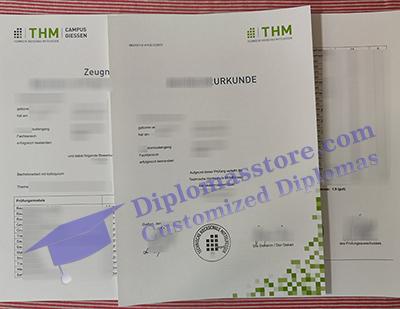 Technische Hochschule Mittelhessen urkunde certificate, buy THM zeugnis