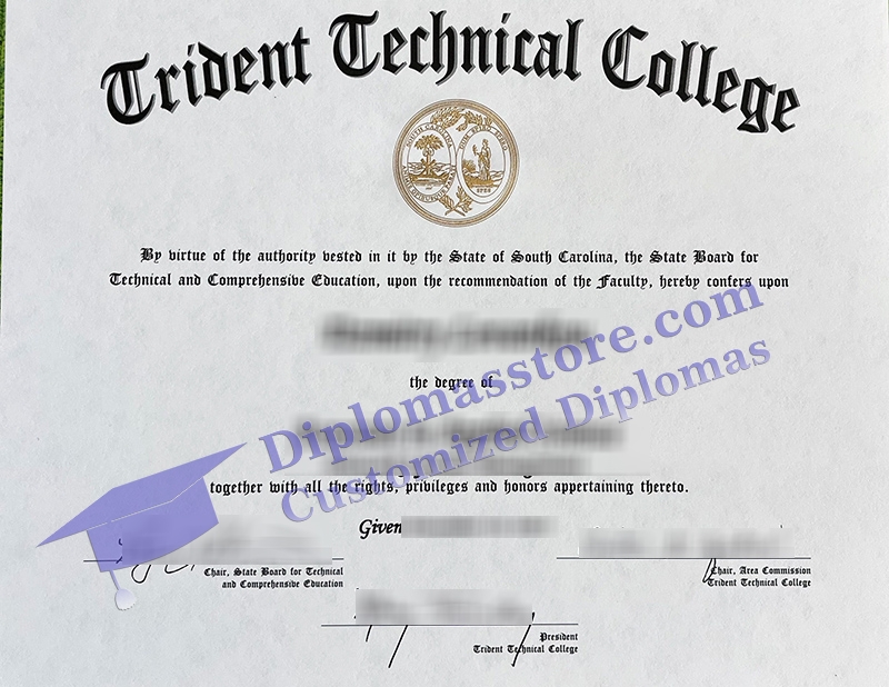 Trident Technical College diploma, Trident Technical College certificate,