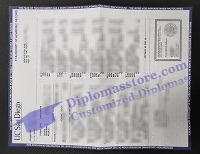 UC San Diego transcript, UCSD transcript,