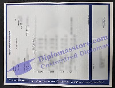 UC Santa Barbara transcript