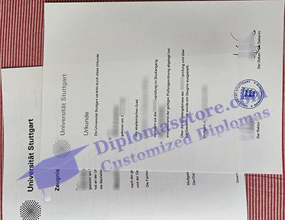 Universität Stuttgart urkunde certificate