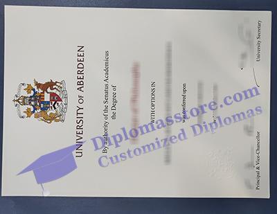 University of Aberdeen degree certificate