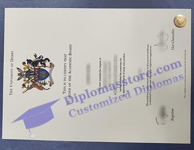 University of Derby degree certificate