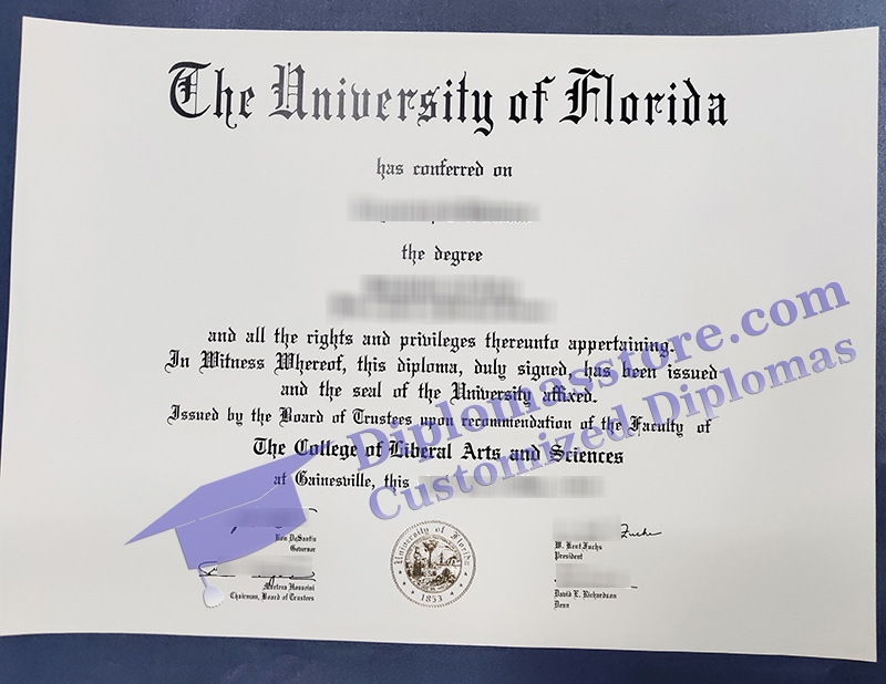 University of Florida certificate