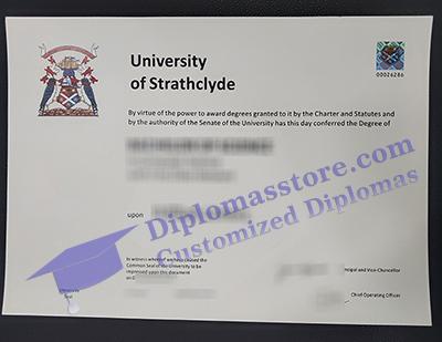 University of Strathclyde degree certificate