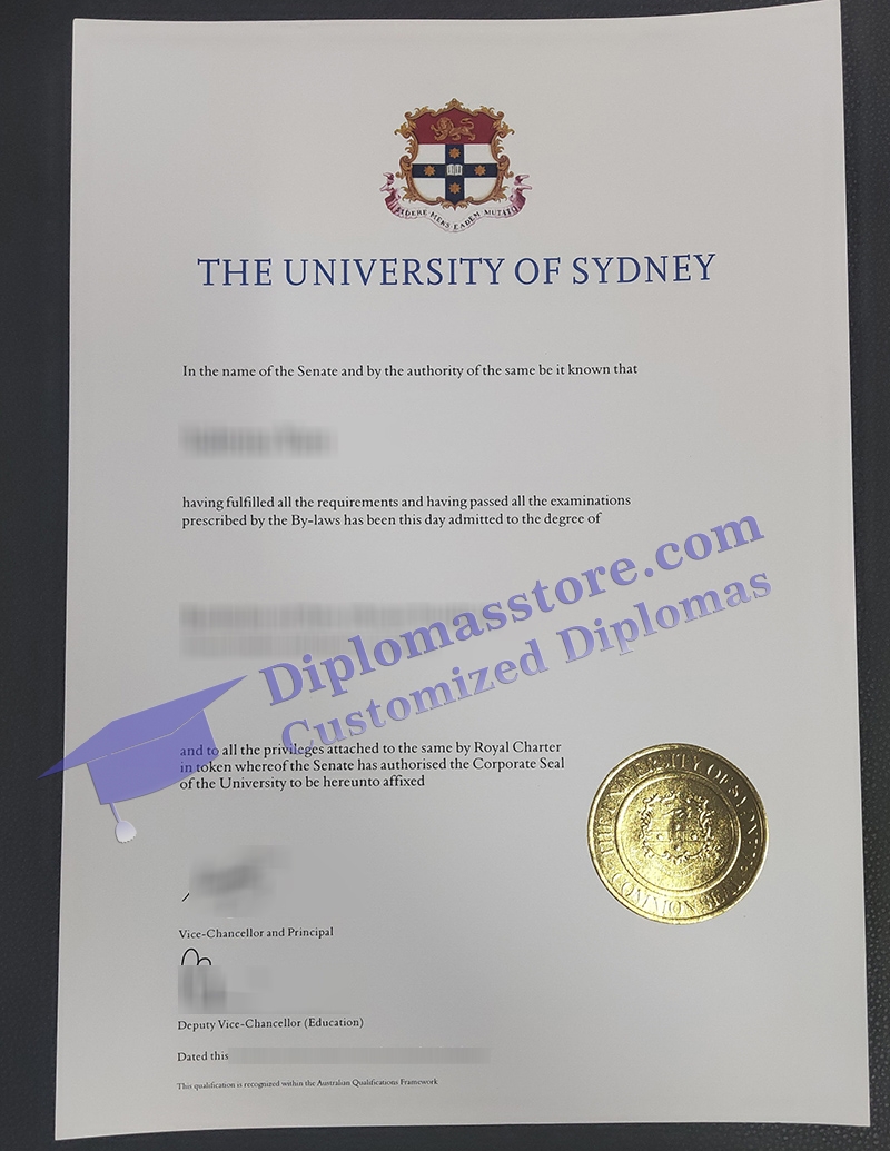 University of Sydney degree, University of Sydney diploma,