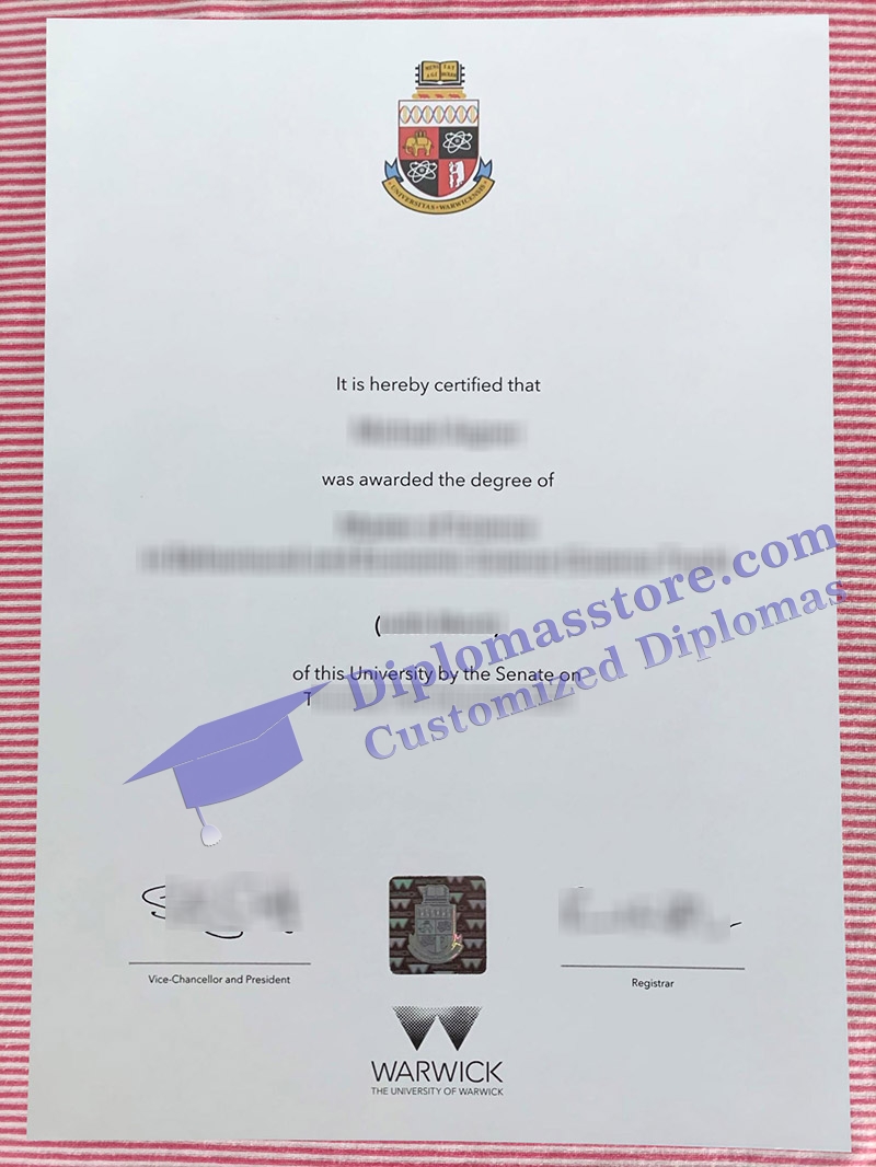 University of Warwick degree, University of Warwick diploma,