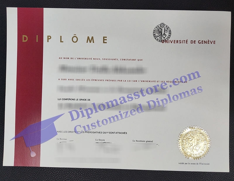 Université de Genève diplôme, UniGe diploma,