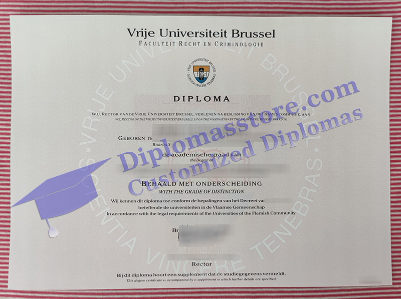 Vrije Universiteit Brussel diploma, Vrije Universiteit Brussel degree,