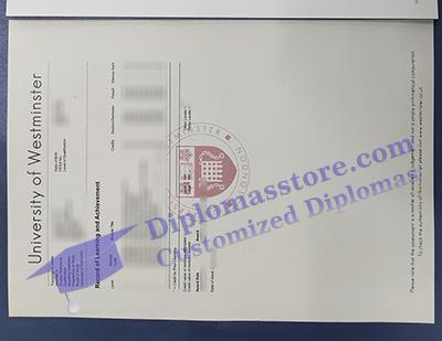 buy University of Westminster transcript