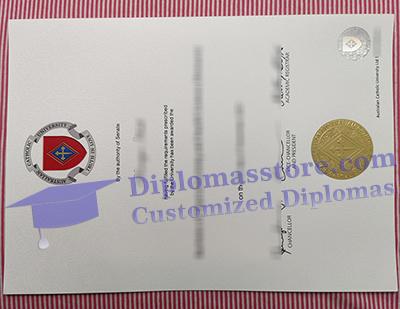 Australian Catholic University degree certificate
