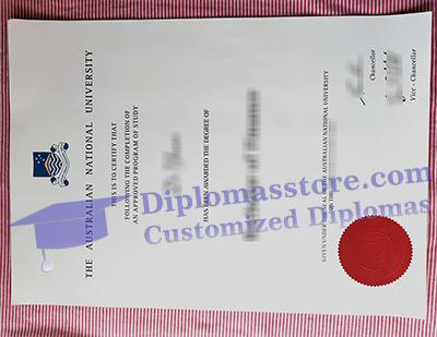 Australian National University degree certificate