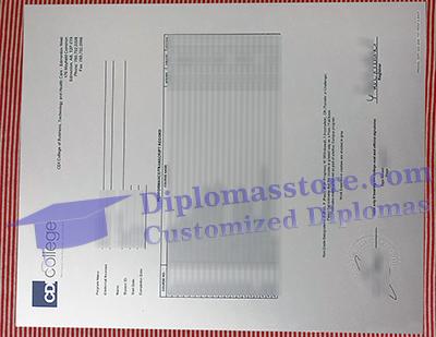 CDI College transcript